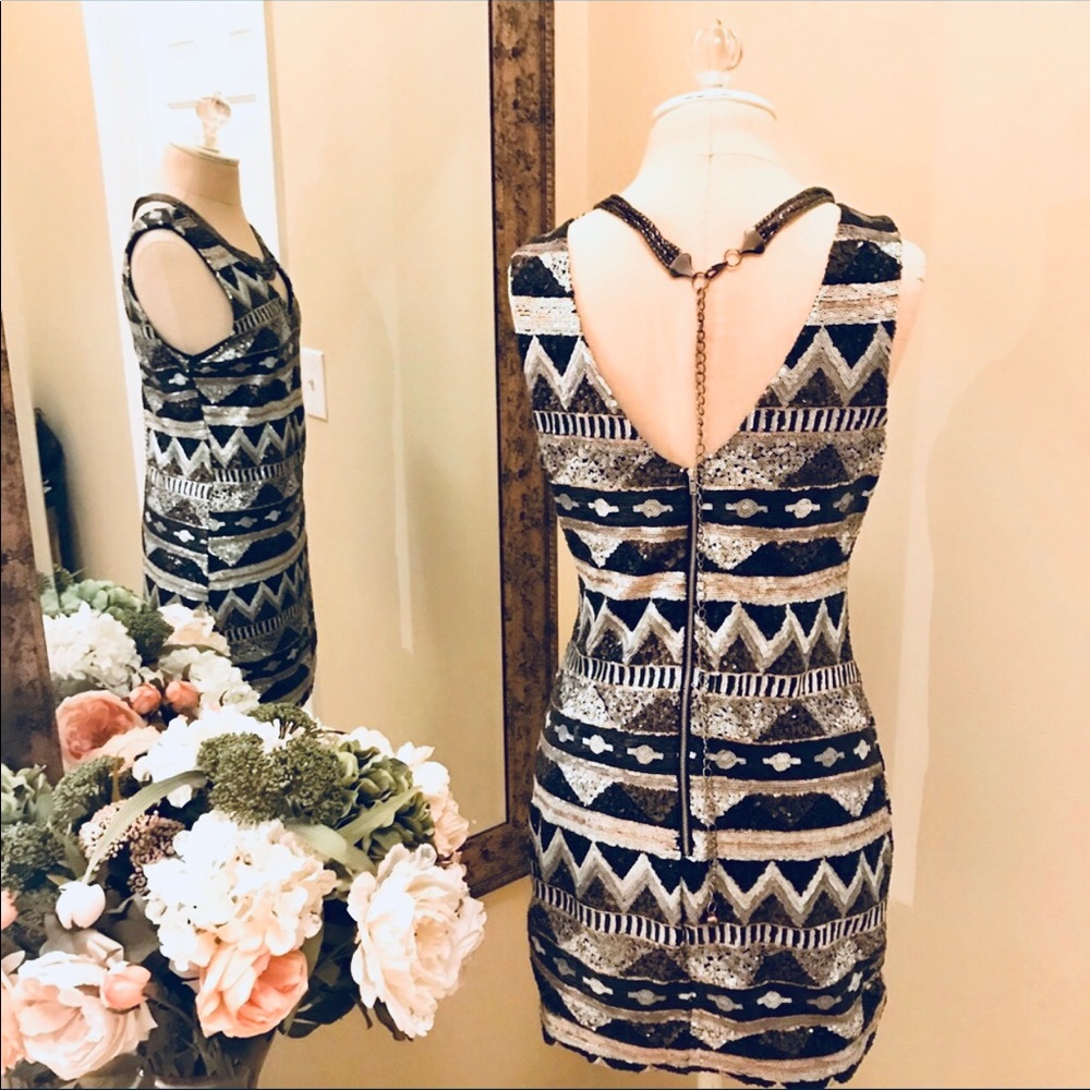 One clothing sequins shift dress